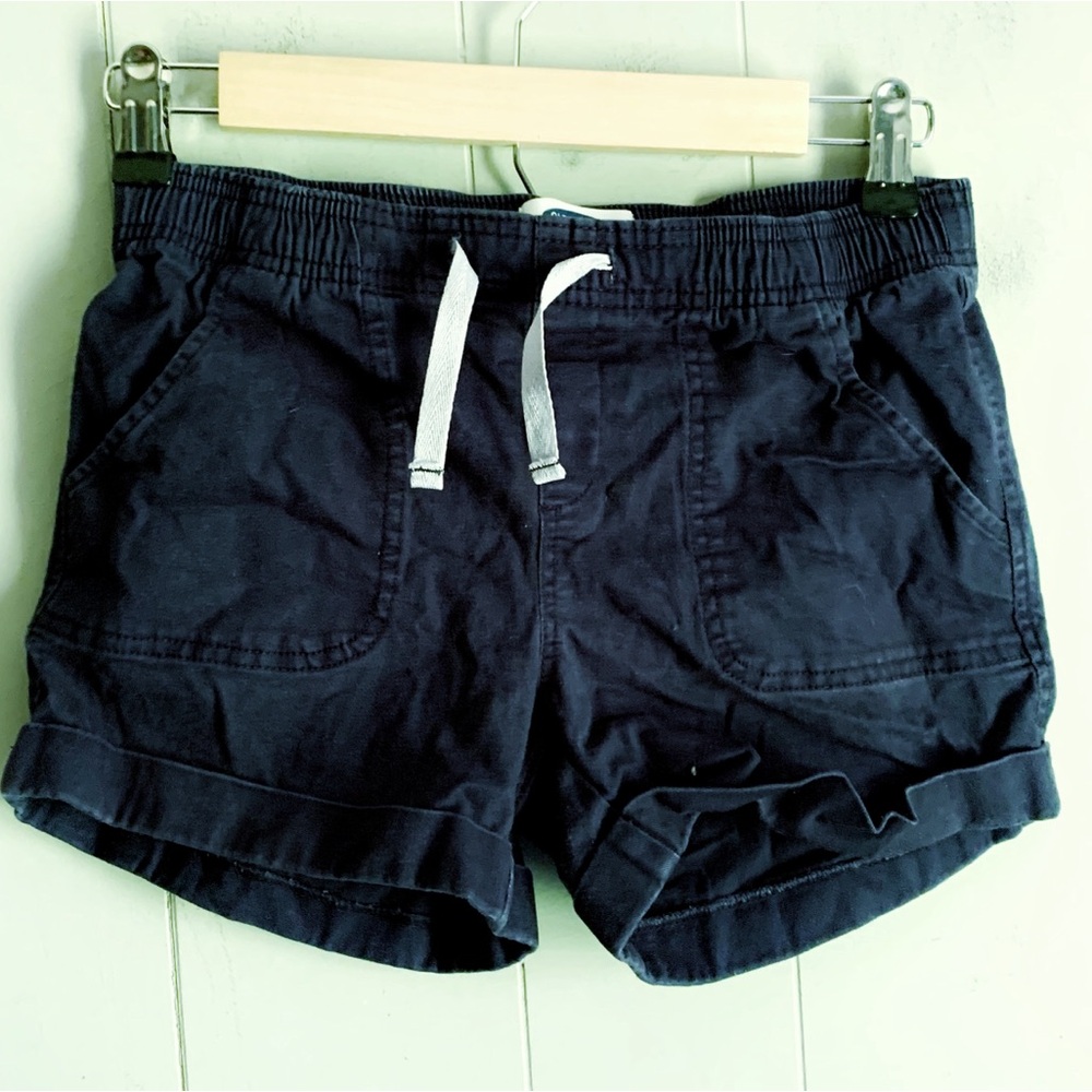 OLD NAVY Girls Blue Cuffed Hem Chino Shorts Size XL